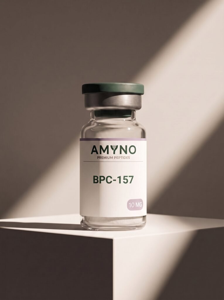 BPC-157 10mg — Studiová fotografie AMYNO