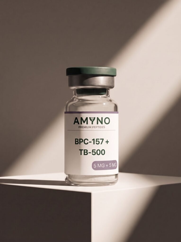 BPC-157 / TB-500 5+5mg Mix — Studiová fotografie AMYNO