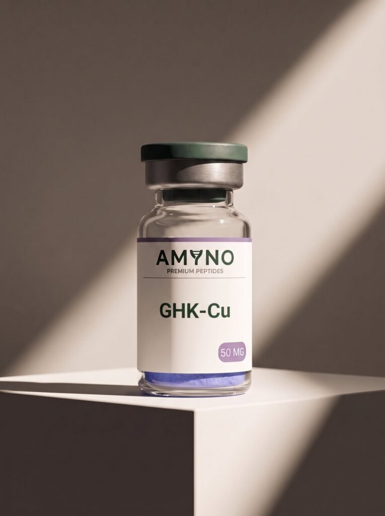 GHK-Cu 50mg — Studiová fotografie AMYNO