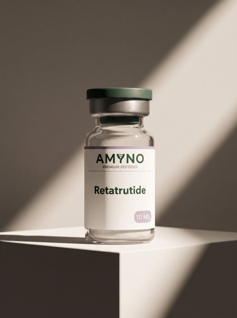 Retatrutide 10mg — Studiová fotografie AMYNO