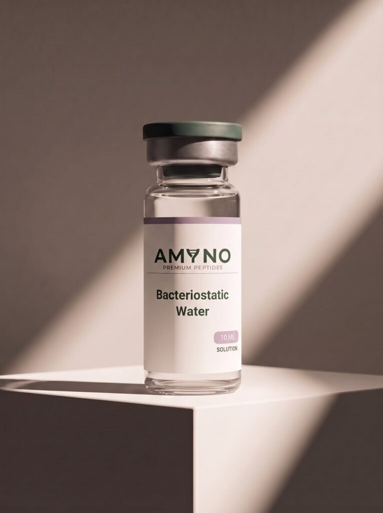 Bacteriostatic Water 10ml — Studiová fotografie AMYNO